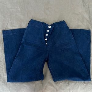 Jesse Kamm Sailor Pants in Midnight Blue Size 10